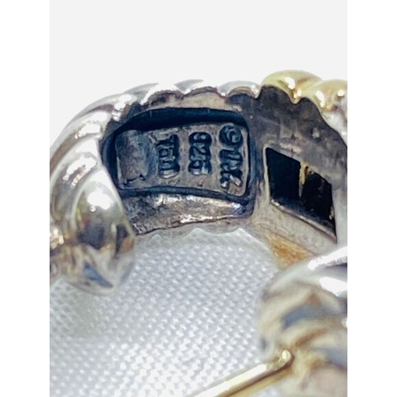 David Yurman Metro 18K 925 Single Replacement Earring Clip On Post - Picture 8 of 10